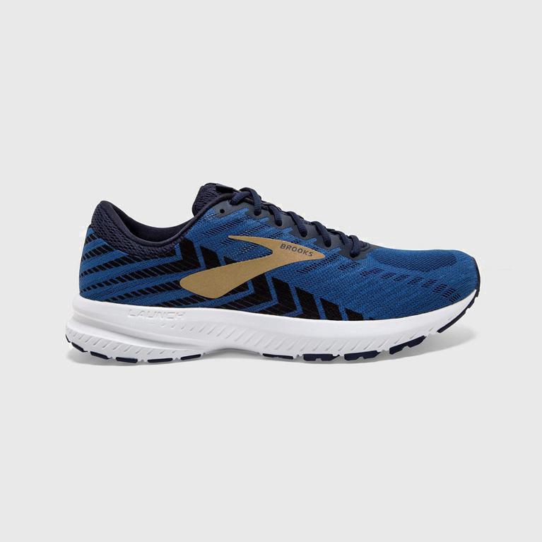 Brooks Launch 6 Men's Road Running Shoes UK Outlet - Blue (SZGAC5206)